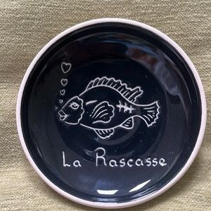 La Rascasse sgraffito fish trinket dish